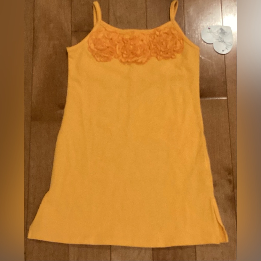 Vibrant orange toddler sundress
